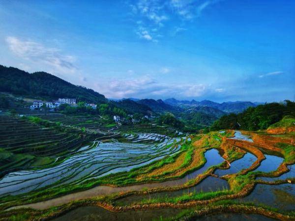 湖北蕲春雾云山村梯田美如画_雷公_沈东升_檀林镇