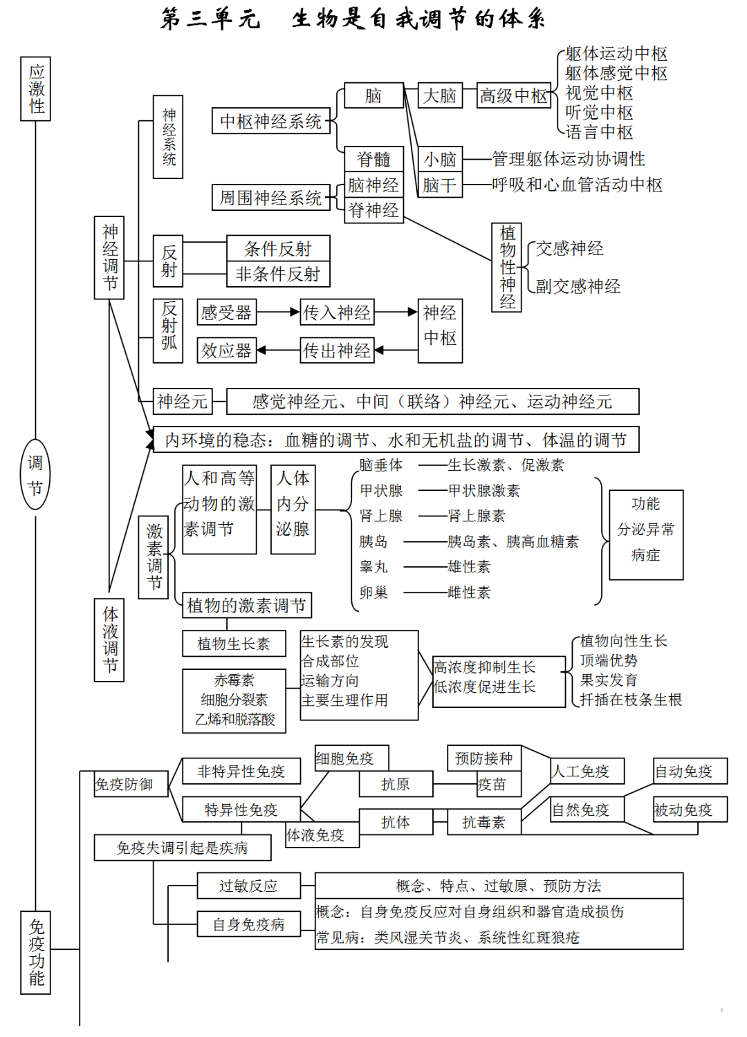 高考生物高中生物知识点思维导图汇总