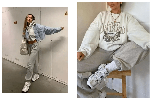 夏天的牛仔裤,搭配老爹鞋是美强飒的组合.