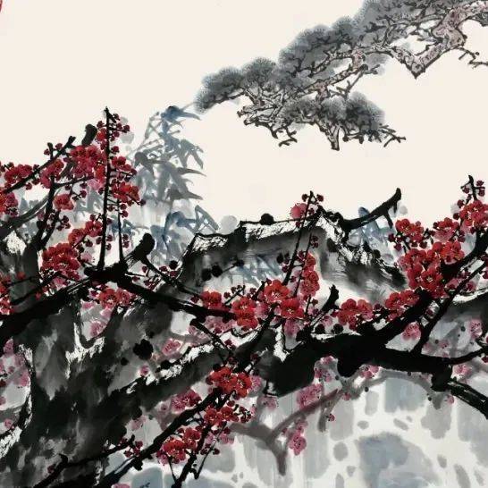 画 梅作品欣赏_茂让_工作_山东