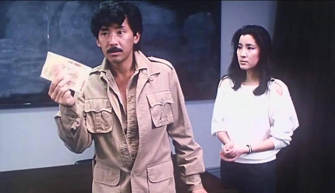 《猫头鹰与小飞象》剧照,林子祥是男主角于是,杨紫琼开始转型拍动作片