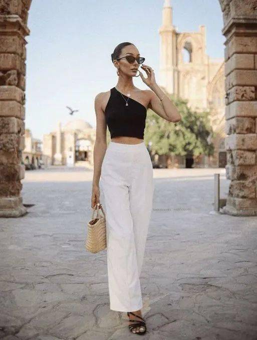 三七分穿法,谁穿谁显高!_好身材_衬衫_的比例