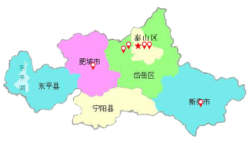 泰安乡镇地图图片