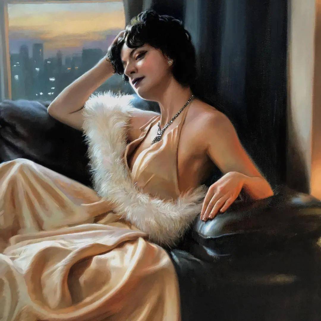 英国女画家蒂娜斯普拉特笔下清纯与性感交织的玉女美艳绝伦