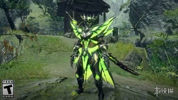 华丽荧光rgb怪物猎人崛起曙光电龙装备展示