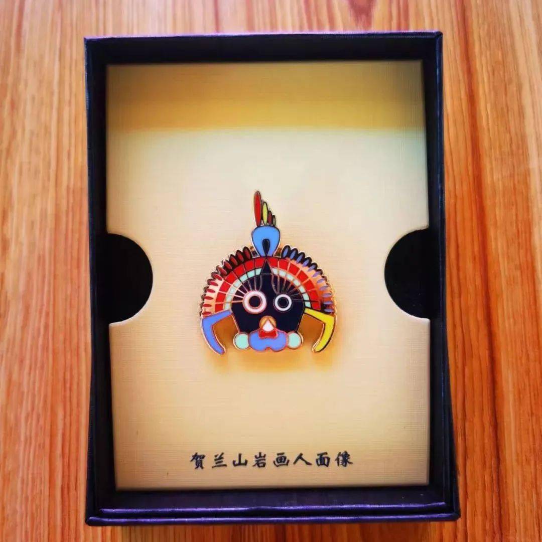 面像徽章一枚贺兰石手作体验一次贺兰山岩画特色文创一次性口罩part5