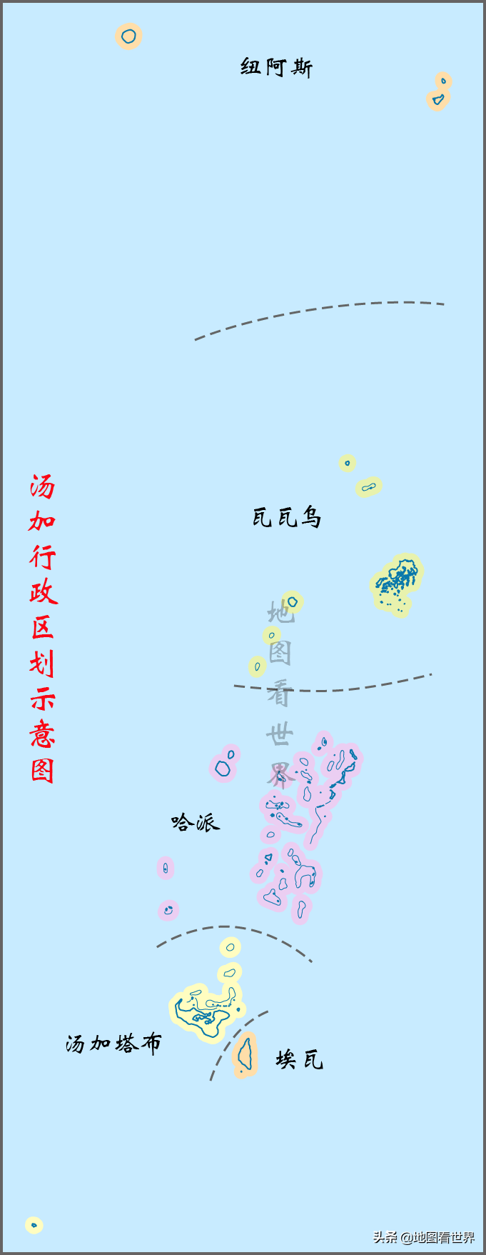 汤加王国地理位置图片