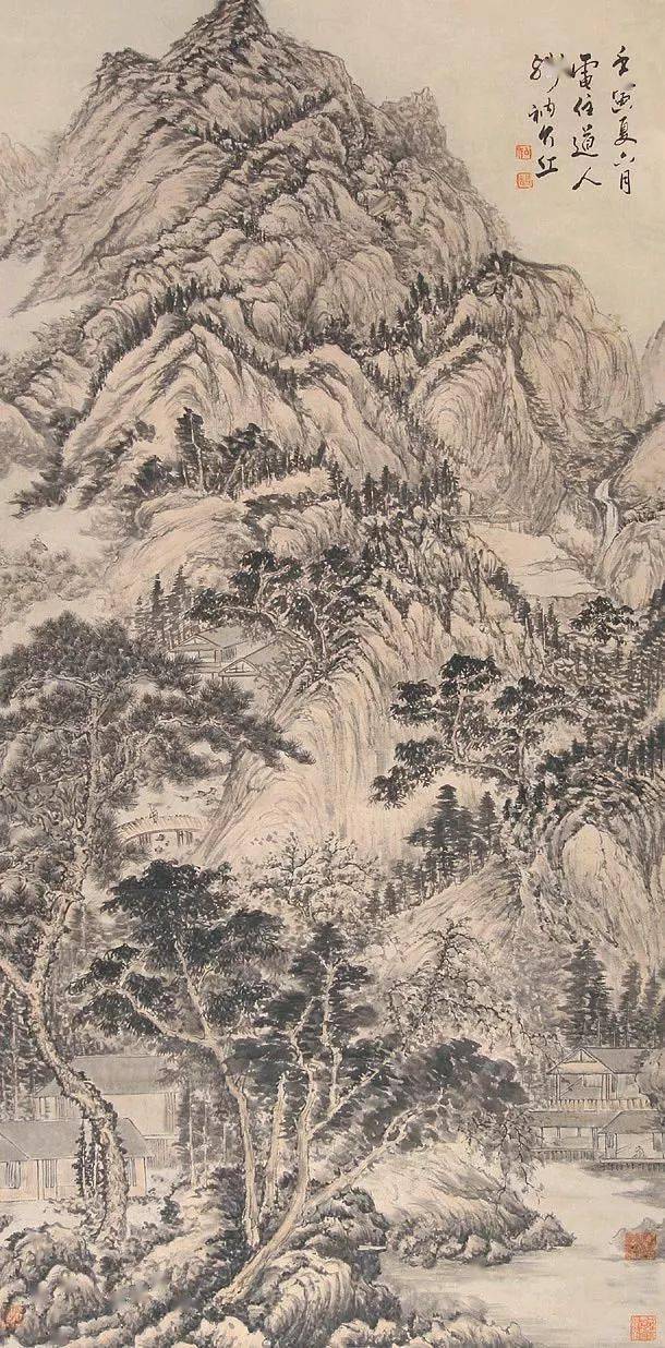 清初四僧石溪作品欣赏