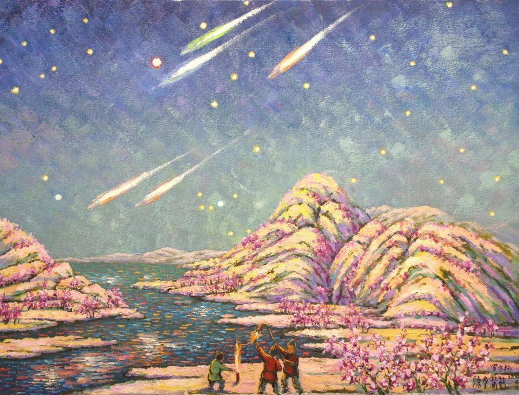 端午观展花千树星如雨罗方扬传统节日油画展