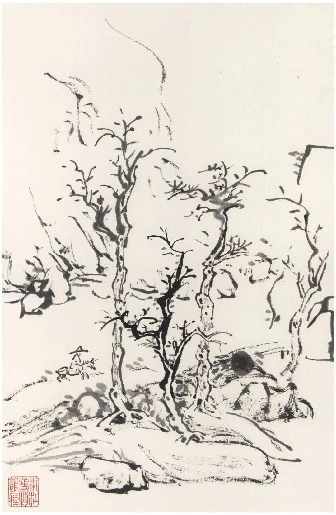 国画大师黄宾虹的山水画作品欣赏