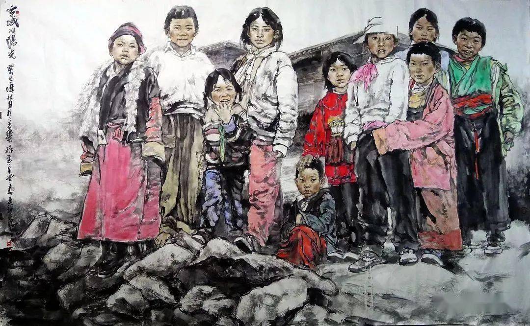 刘文西方增先杨之光周昌谷吴凡李斛李可染蒋兆和丰子恺当画家遇到儿童