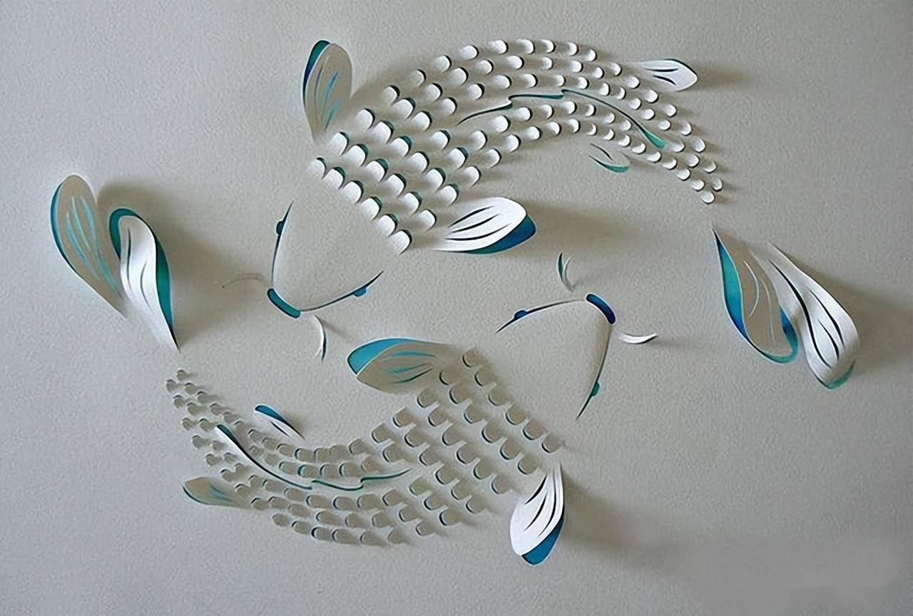 纯洁美丽的立体剪纸,翩若惊鸿,婉若游龙