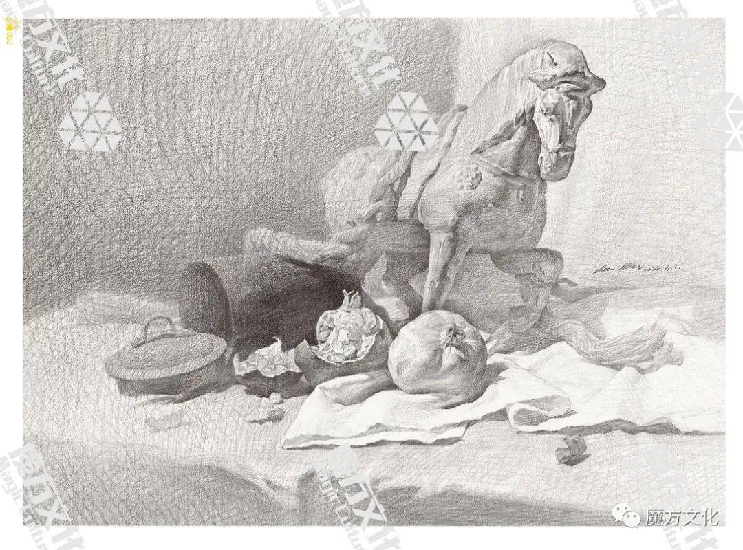 《绝对山东素描静物》顾伟-2022——核心体系,高分魔版.