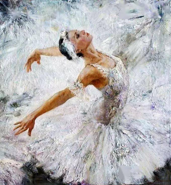 俄罗斯女画家的舞蹈人物画热烈而奔放