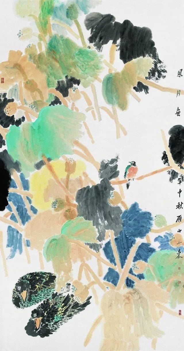 浓淡相宜——伍小东花鸟画_作品_中国画_南方