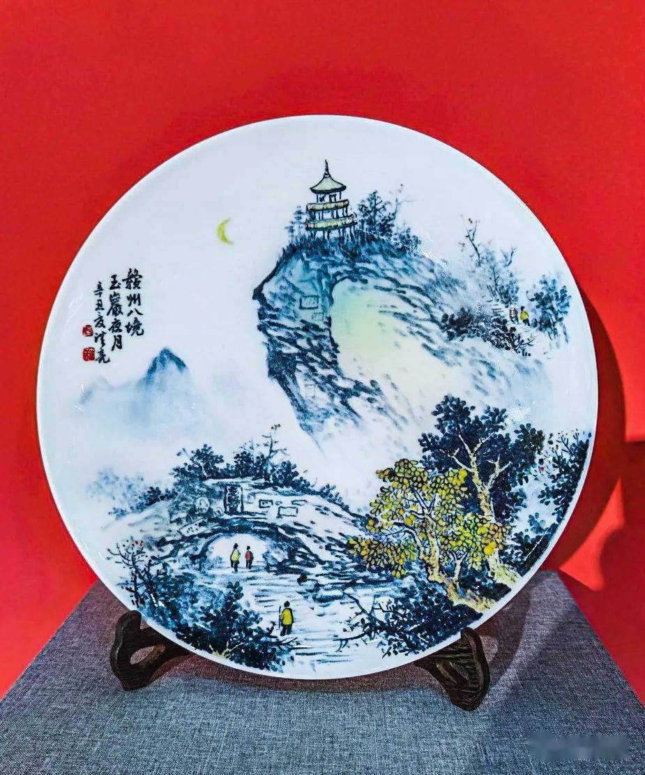 瓷盘画:赣州八境瓷盘画:军门楼瓷盘画:城堞桥浮八镜台赣南茶文化往 期