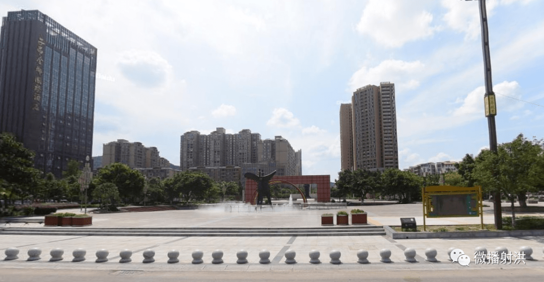 颜值再提升子昂广场你也太美了吧