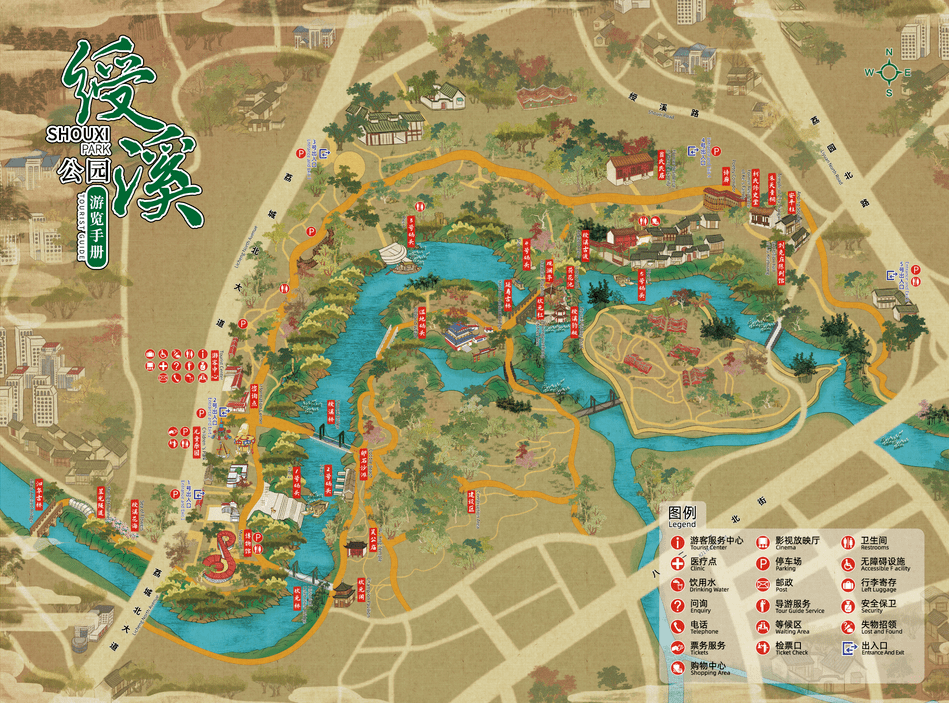 莆田绶溪公园地图图片