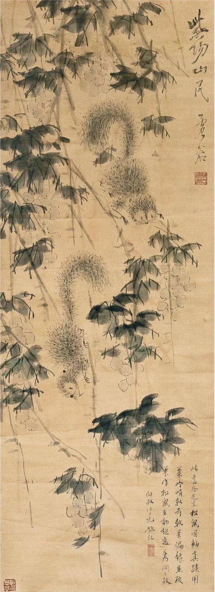 晚清文人之士虚谷画意空灵冷隽清虚