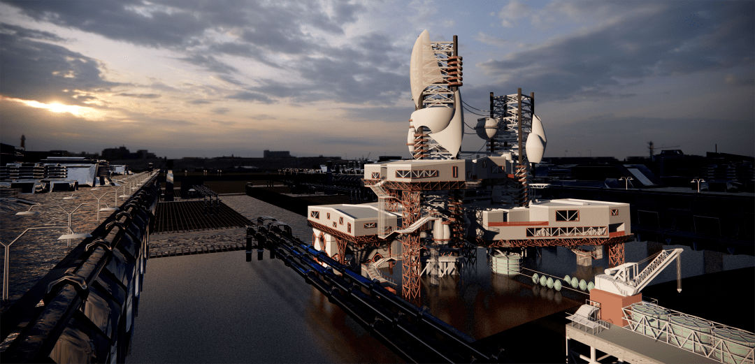 学术干货丨工业暗黑科技风建筑效果图直出