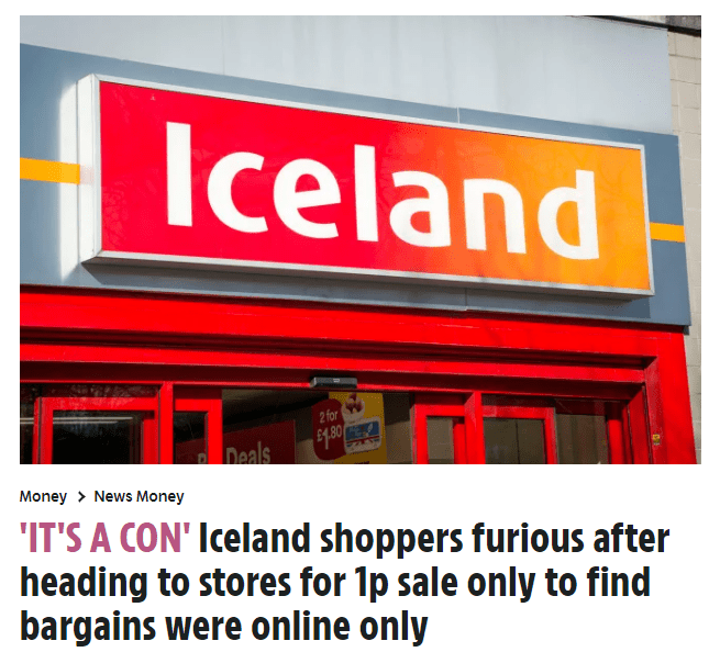 iceland超市百种商品降价到1p!希思罗机场被迫取消航班!