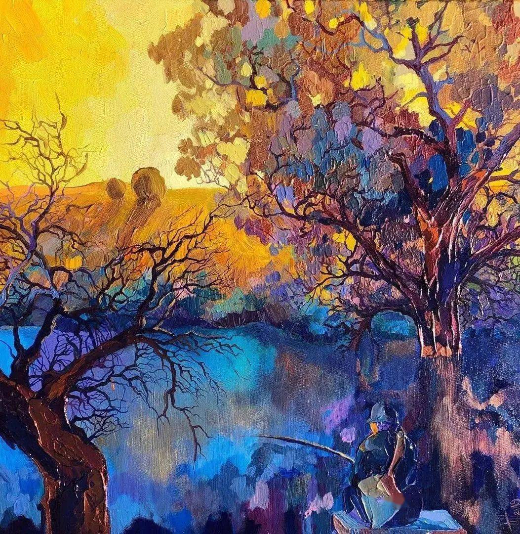 这些厚重的浪漫油画色彩美到让人移不开眼