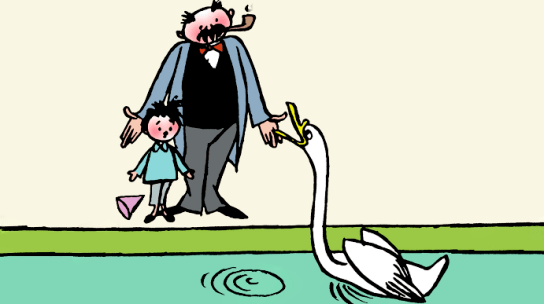 父与子中英文故事丨asmokingswan抽烟的天鹅