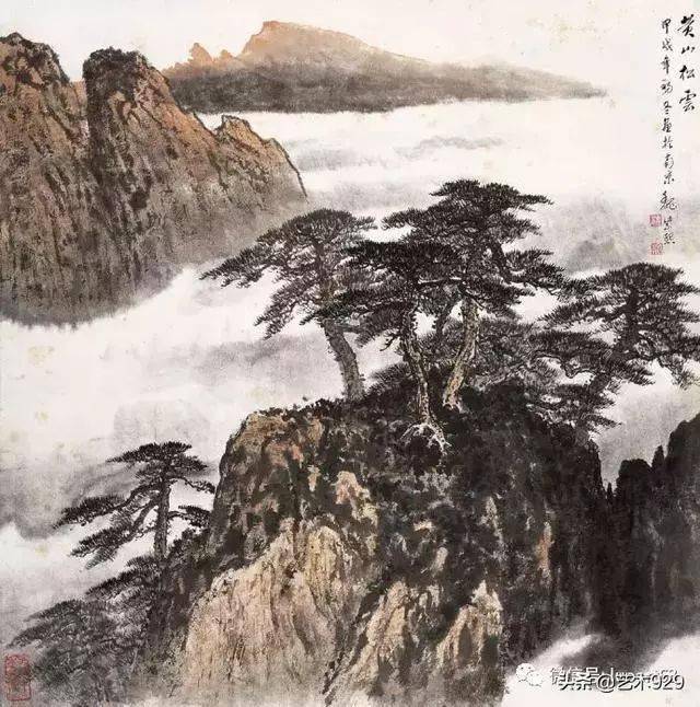 金陵大家魏紫熙山水画作品欣赏