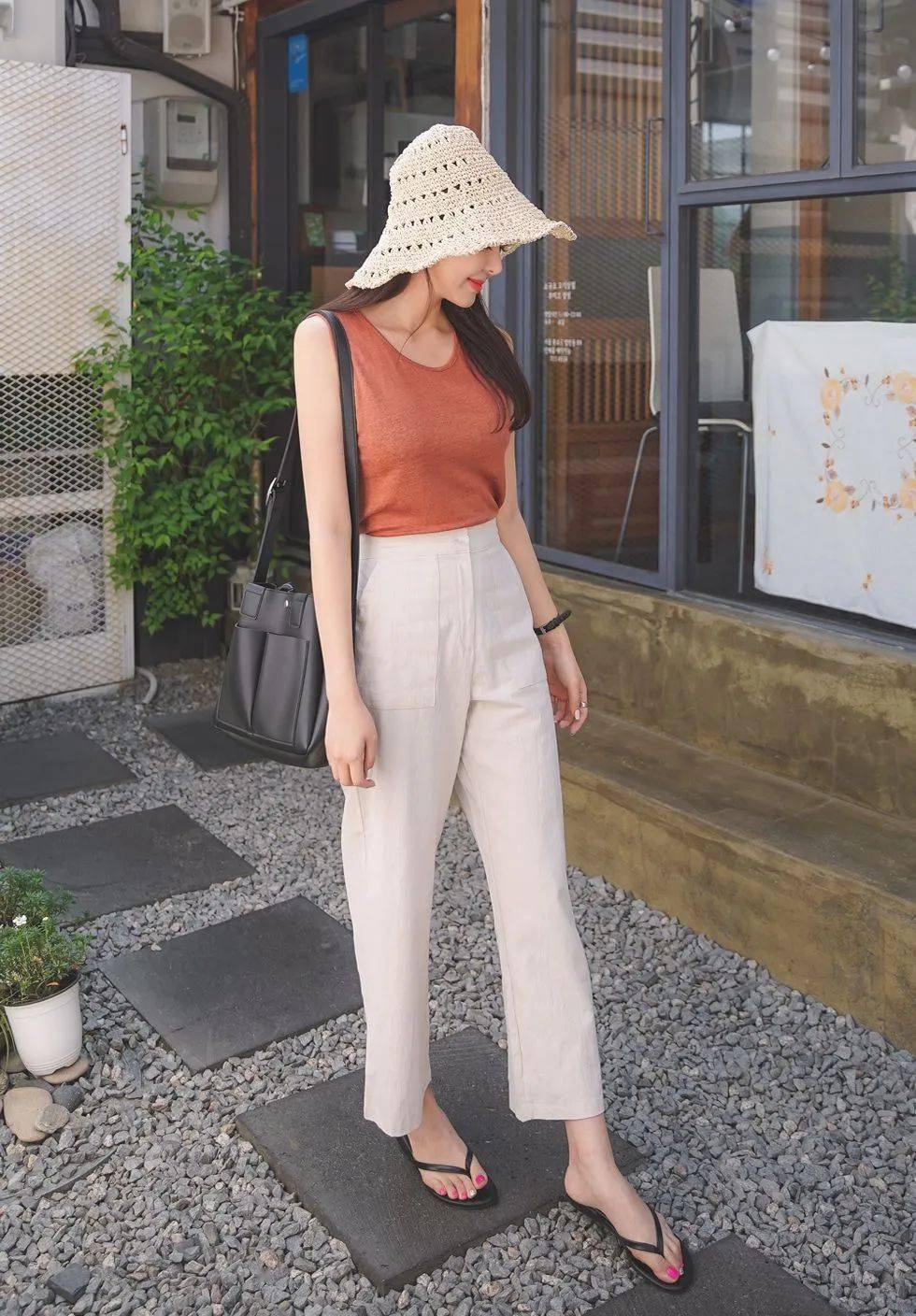 阔腿裤凉鞋时髦又高级