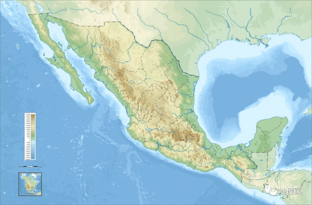 尼加拉瓜地形图片