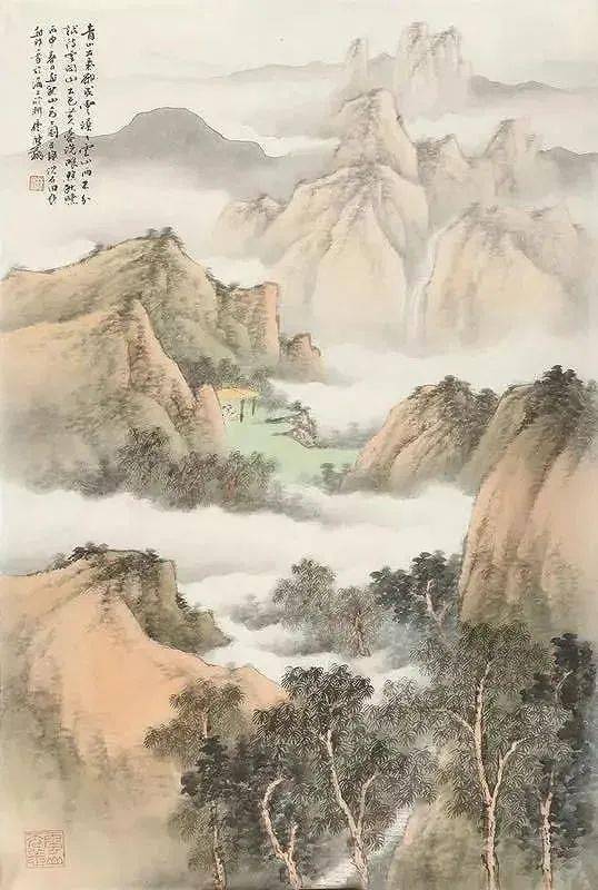 溪山清远.陈翔_水墨_山水_本色