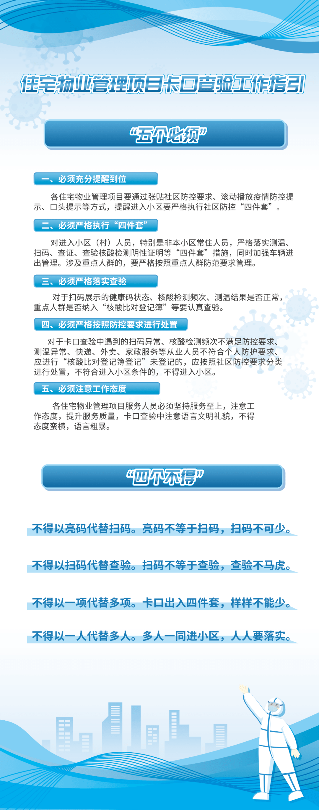 “五必须”“四不得”!北京住宅卡口查验工作指引一图读懂