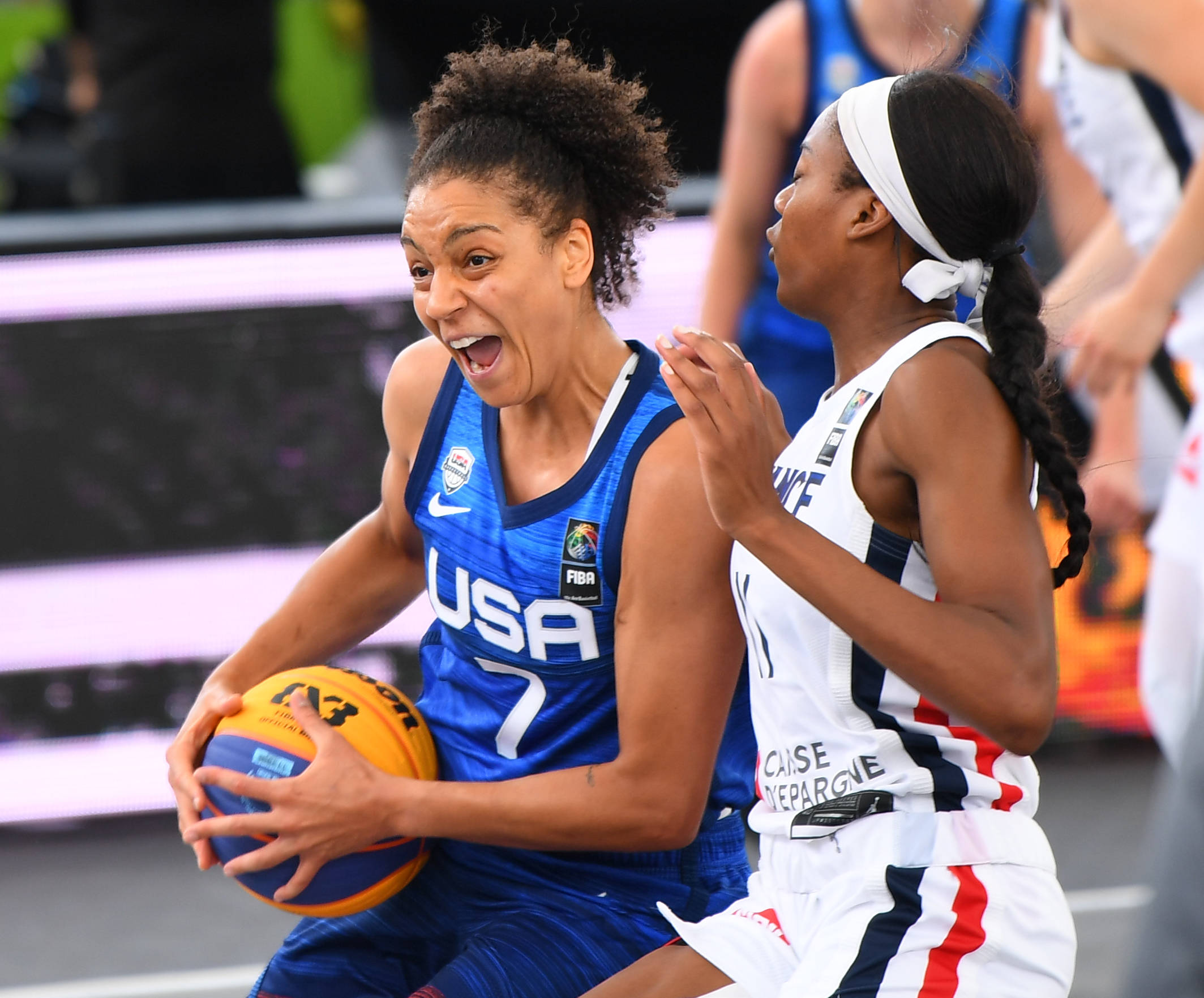 篮球——三人篮球世界杯女子组：美国队胜法国队