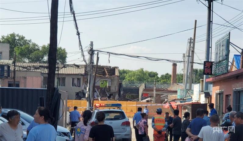 记者探访沈阳浑南区东湖街道古城子镇爆炸现场