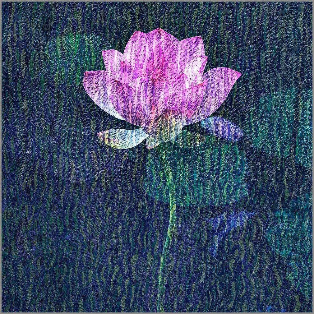 会员佳作 | 石广智:荷塘印象_摄影_作品_油画