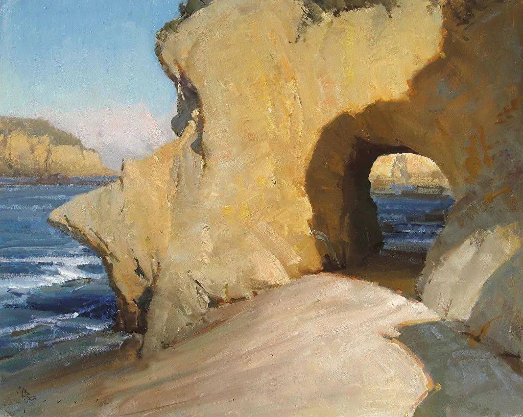 美国画家乔什克莱尔画布上的魅力色彩优雅的风景油画欣赏