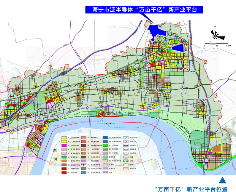 海宁泛半导体产业平台依托海宁经济开发区建设,规划总面积14600亩
