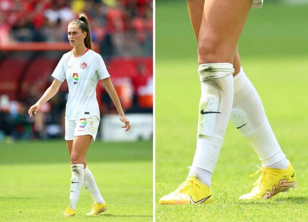 在英格兰女足球员大规模上脚"bonded pack"配色的同时,乔丁·海特玛