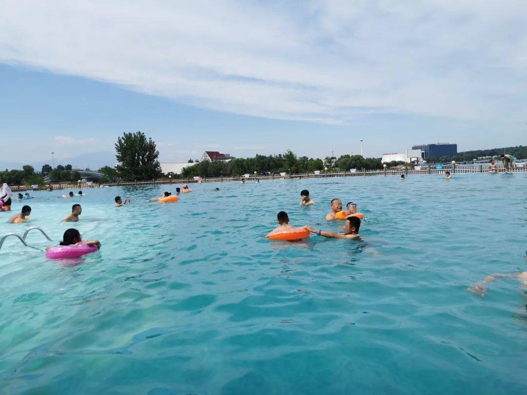 天颐湖畔满目清凉,无处不风景!_泳池_夏日必_禁止入