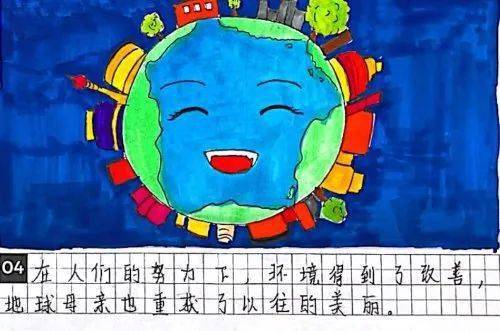 助力双碳四联漫画线上展杜艳芳侯楚淇王朝弘王瀚文王鹏鸿同学生态环境