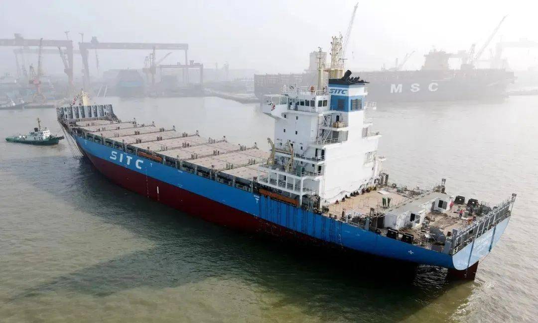 扬子江云交付:海丰国际1800teu集装箱船"sitc shangde"轮_造船_发展