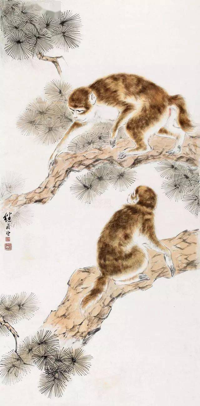 刘继卣画猴作品欣赏图片