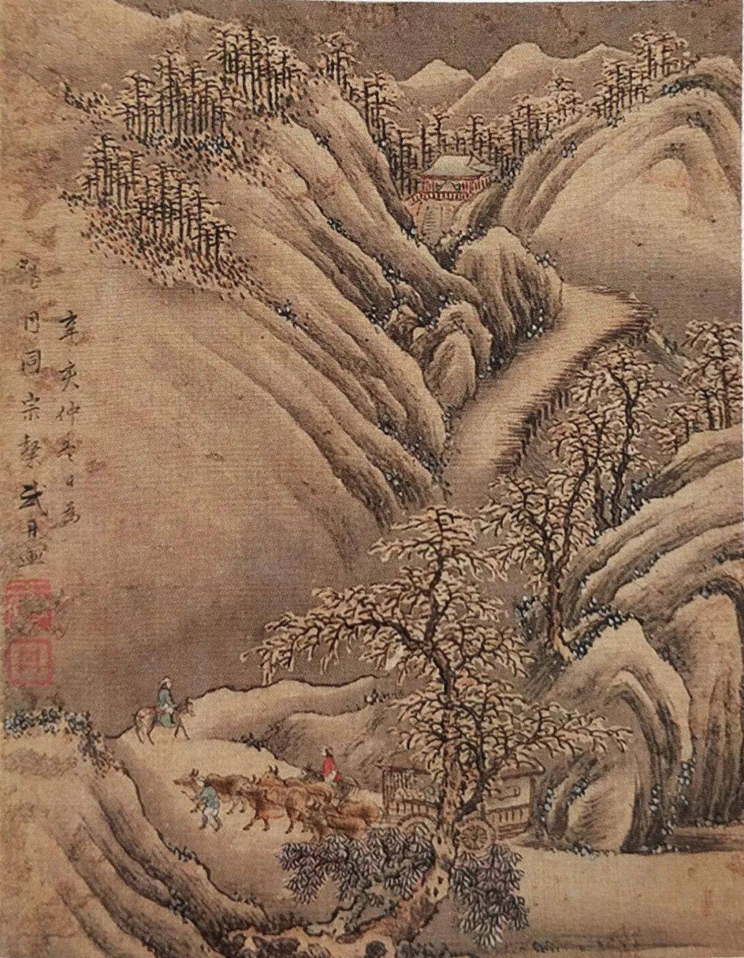 清代画家武丹山水画作品赏析_国画_衷白_花鸟