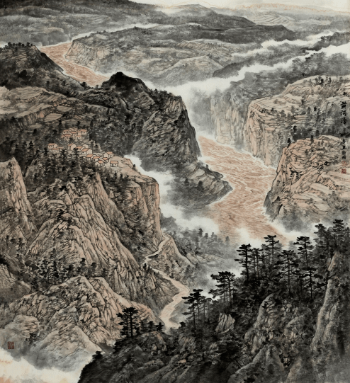 招生| 北京画院徐卫国工作室传统笔墨大幅山水画创作研修班_cm_作品展