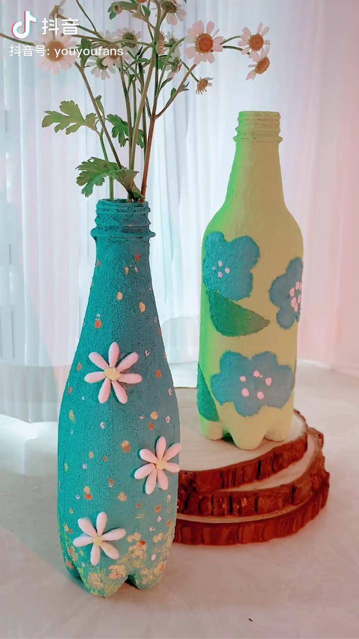 矿泉水瓶做花朵手工图片