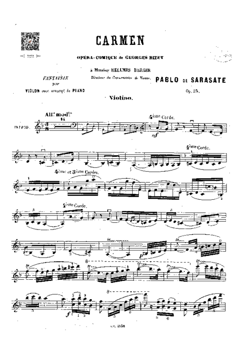 神童小提琴家lukafaulisi演绎卡门幻想曲附小提琴谱