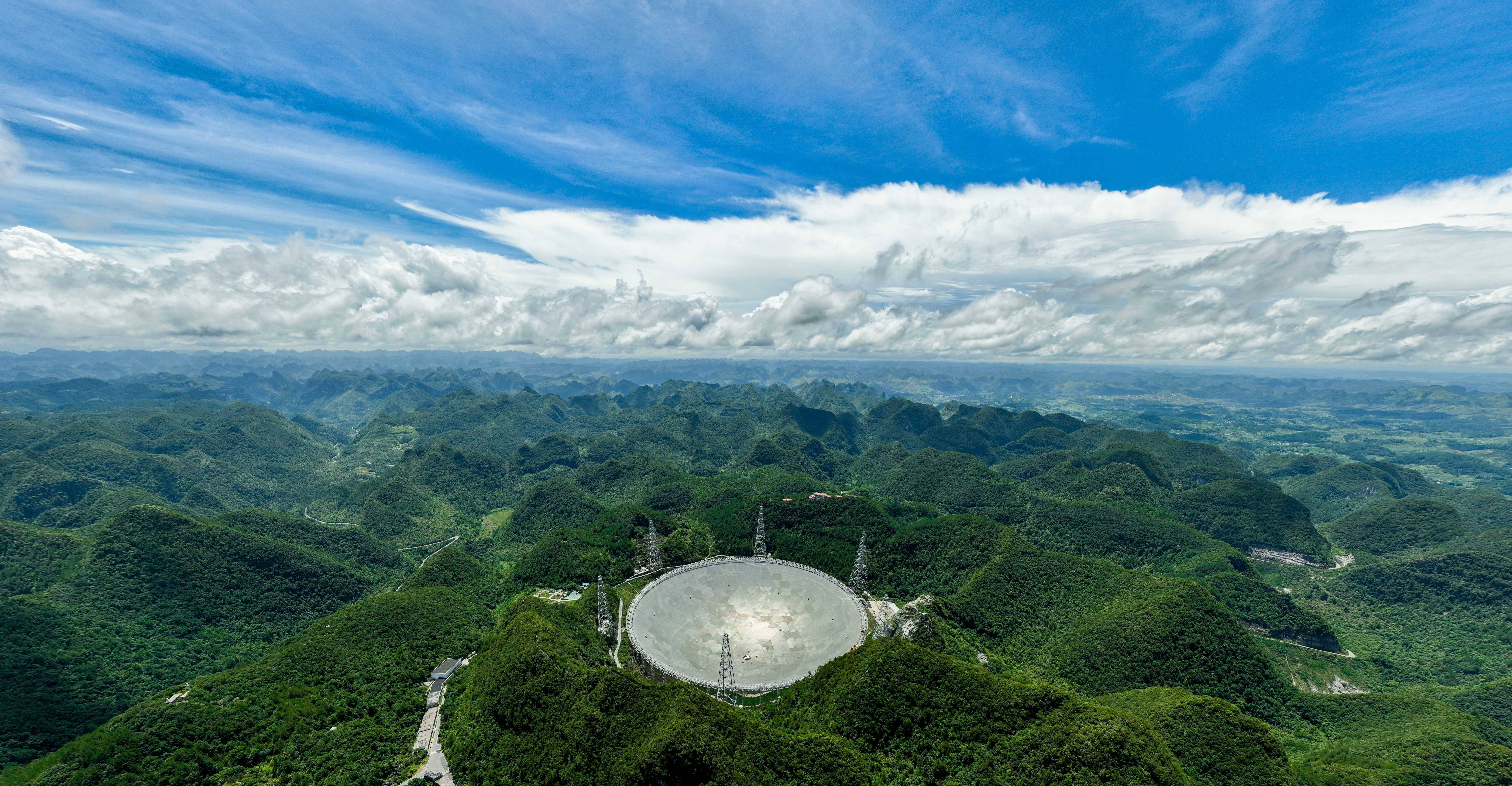 贵州),2022年7月22日中国天眼已发现660余颗新脉冲星7月21日拍摄的