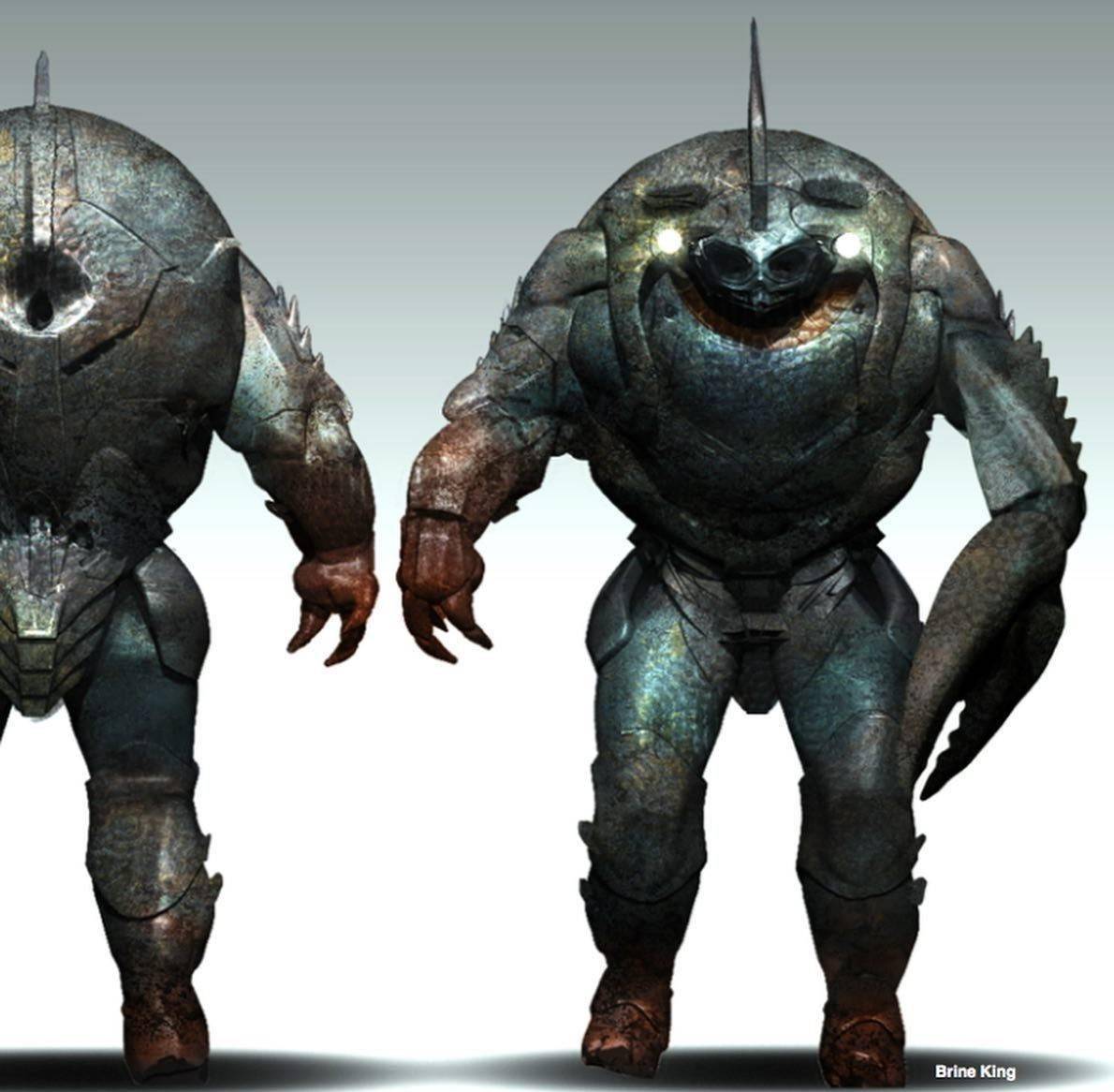 温子仁分享海王概念设计图海怪面目狰狞