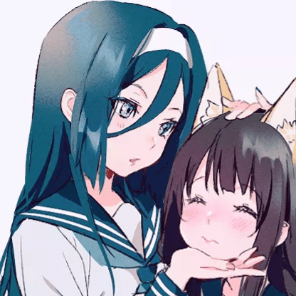 精灵般纯净的动漫闺蜜头像_wi-fi_图片_字体