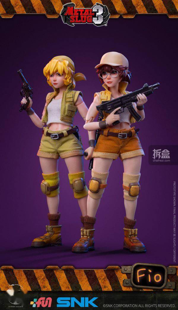 吞时工作室 合金弹头3 fio菲欧 snk正版授权1/12可动人偶_fiolina